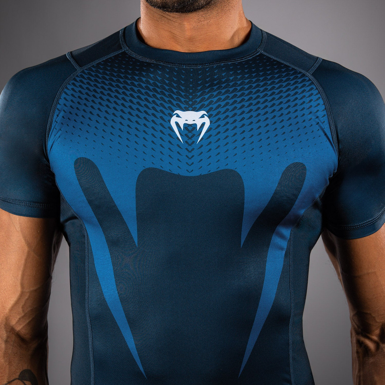 Venum No Gi Short Sleeve Rashguards - Indigo
