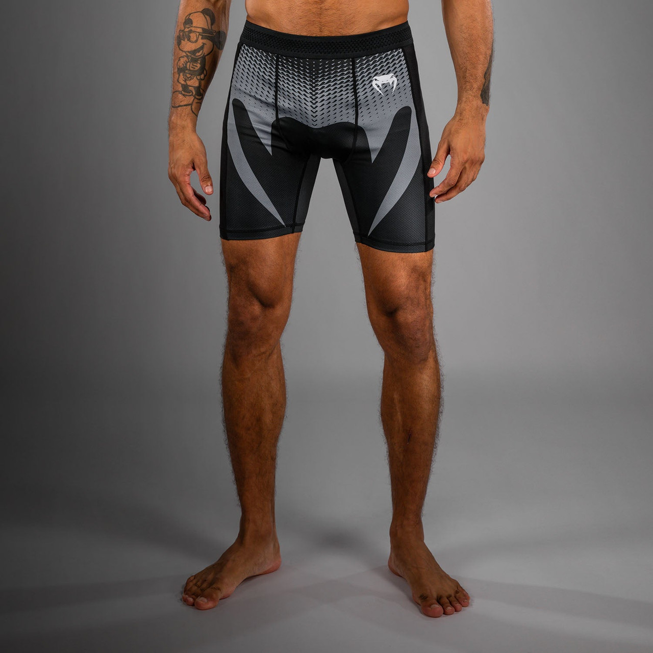 Venum No Gi Vale Tudo Shorts - Black/ Silver Grey