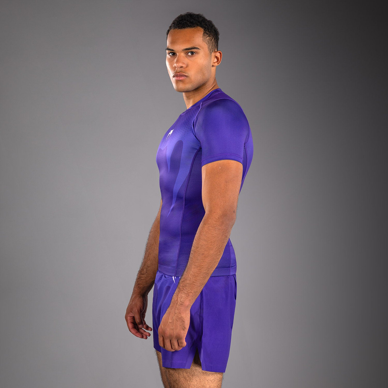 Venum No Gi Short Sleeve Rashguards - Purple