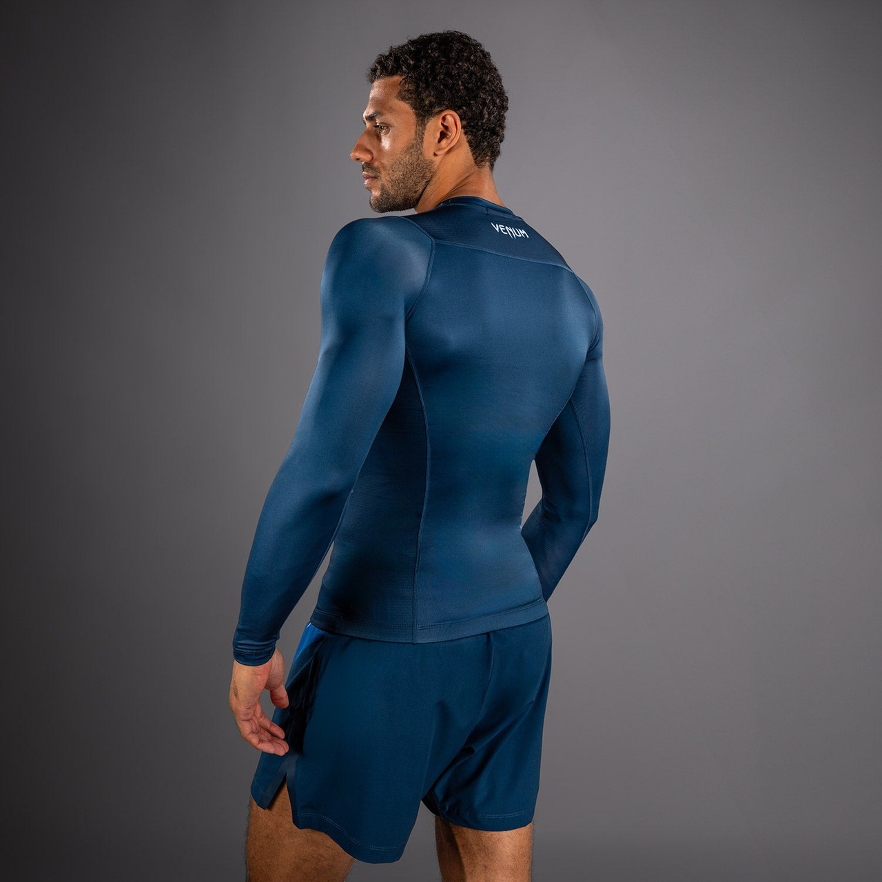 Venum No Gi Long Sleeve Rashguards - Indigo