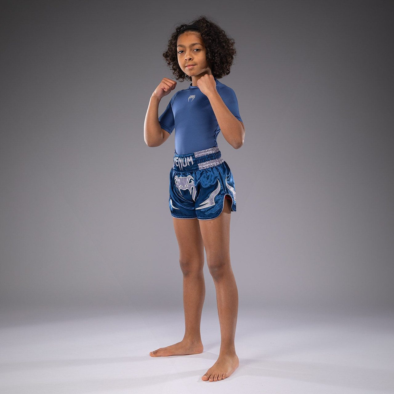 Venum Inferno Kids Muay Thai Shorts - Blue