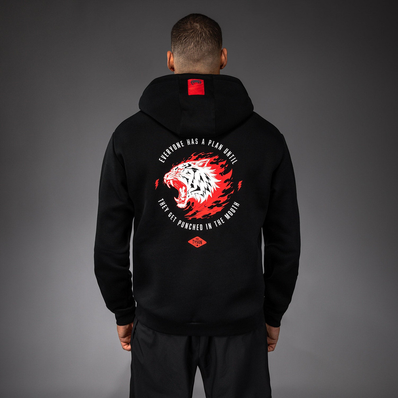 Venum x Mike Tyson Tiger Hoodie - Deep Black/Intense Red