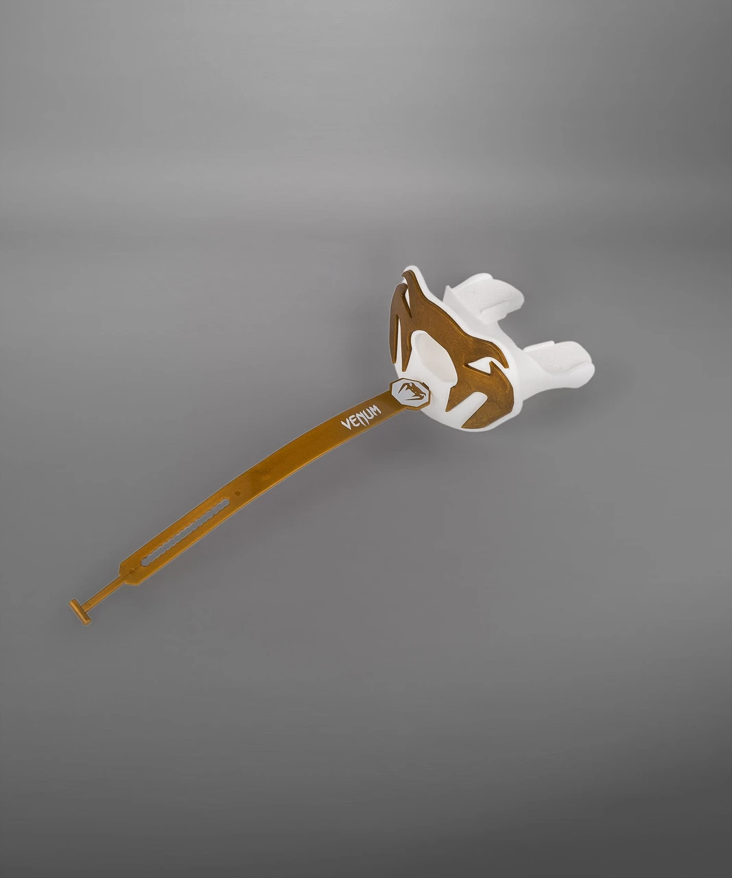 Venum Elite Lip Protector Mouthguard Logo Edition - White/Gold