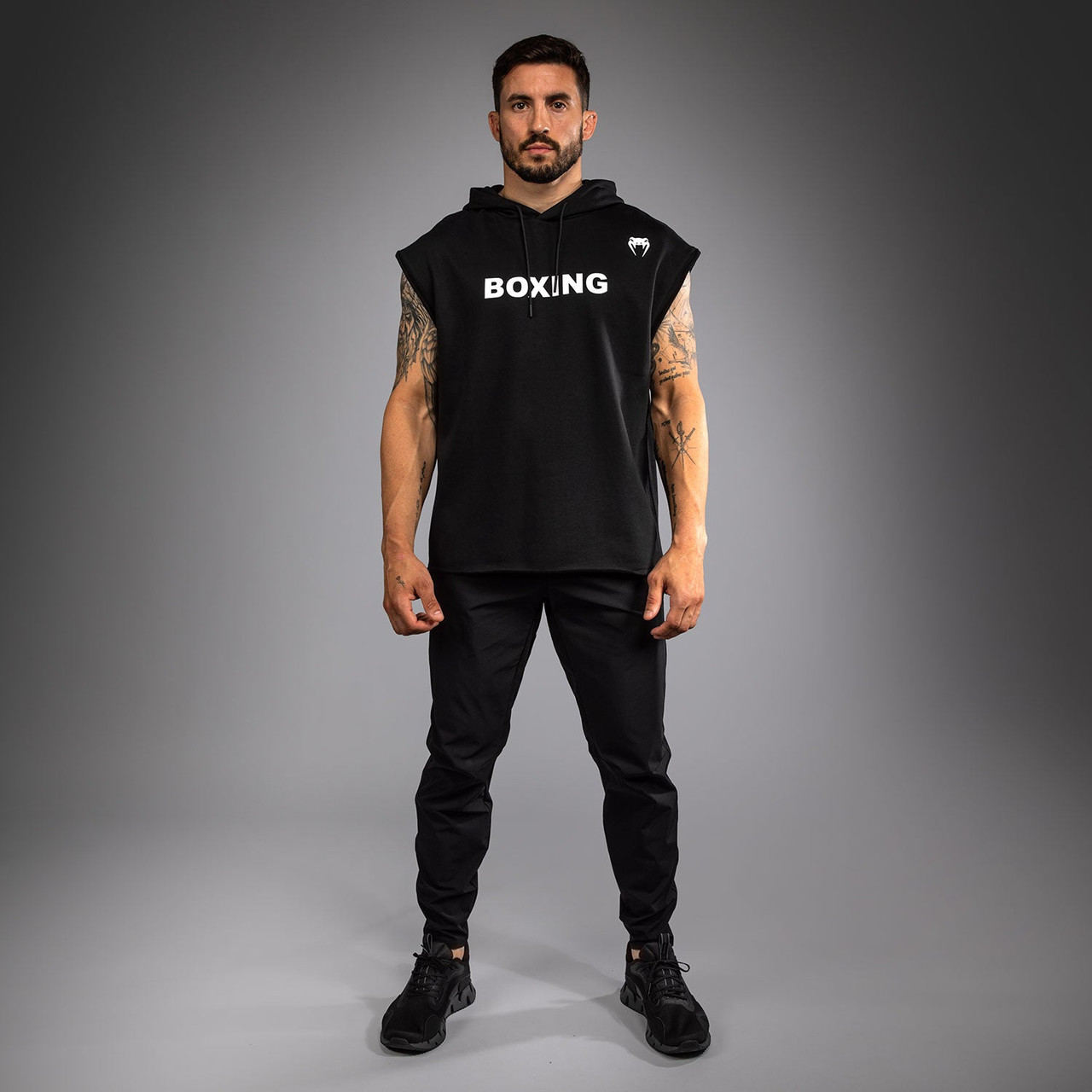 Venum Boxing VT Sleeveless Hoodie - Black/White