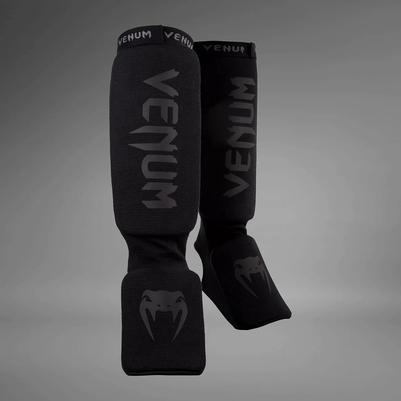 Venum Kontact Shin Guards - Black/Black