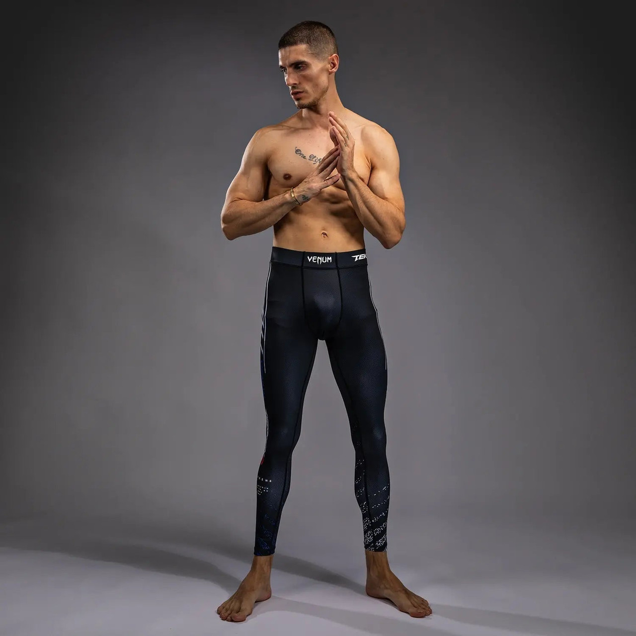 Venum x TEKKEN 8 - Jin Kazama Spats - Blue/Black/White