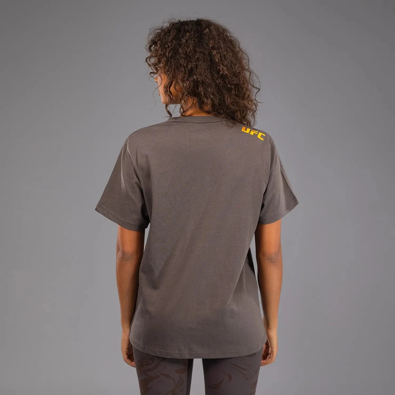 UFC Fusion by Venum Fight Week Women’s Short Sleeve Cotton T-Shirt - Solid Earthen Brown