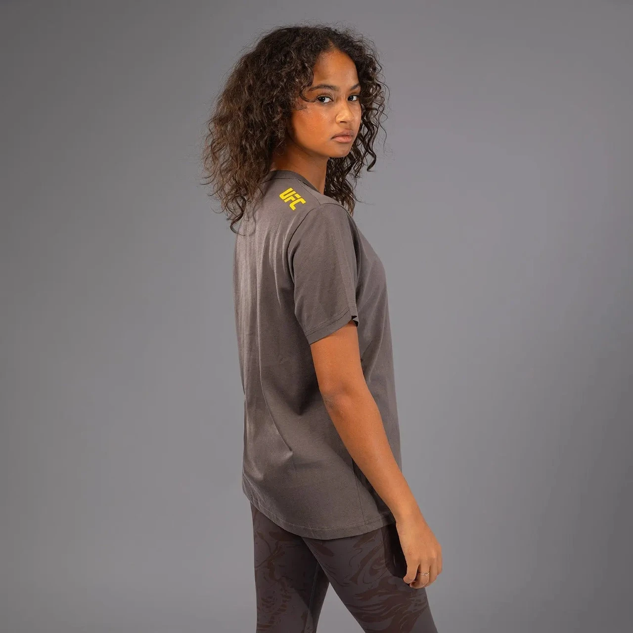 UFC Fusion by Venum Fight Week Women’s Short Sleeve Cotton T-Shirt - Solid Earthen Brown