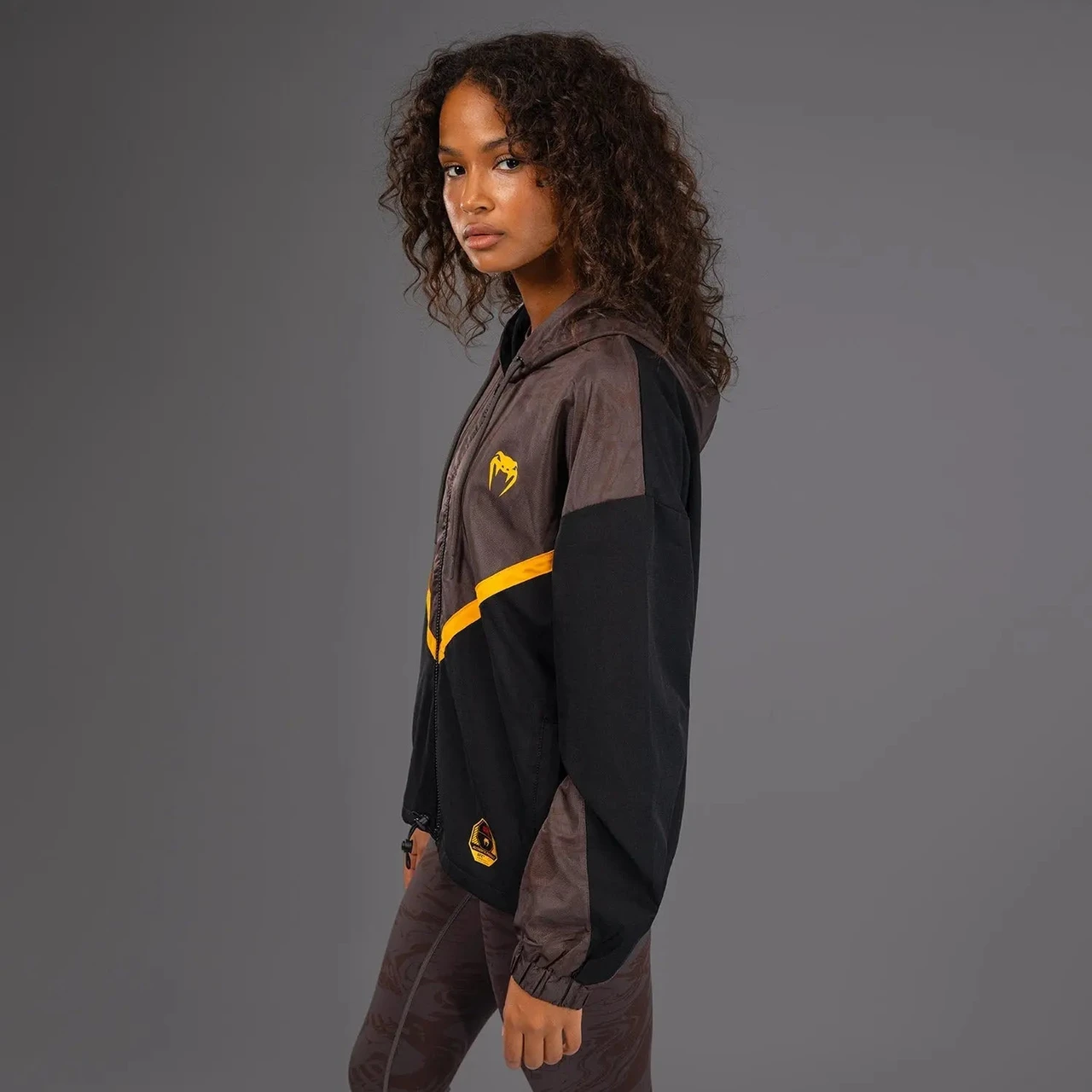 UFC Fusion by Venum Fight Week Women’s Zip Hoodie - Earthen Brown