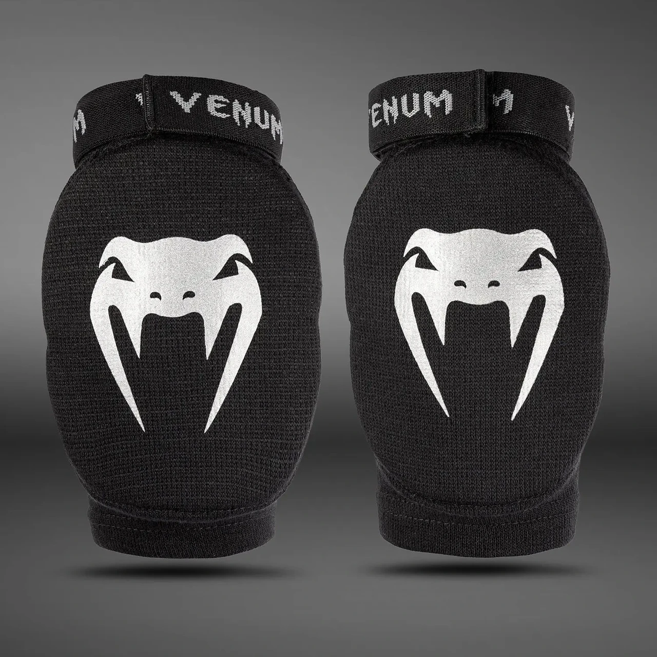 Venum Kontact Elbow Guards - Black/Silver