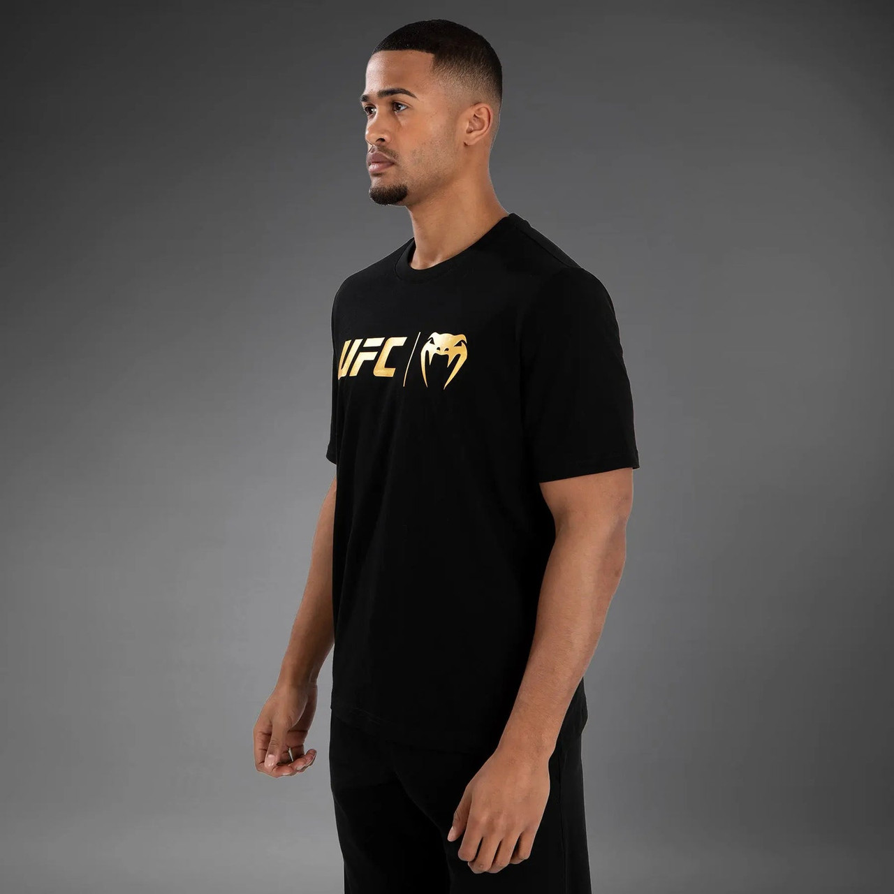UFC Venum Classic  T-Shirt - Black/Gold