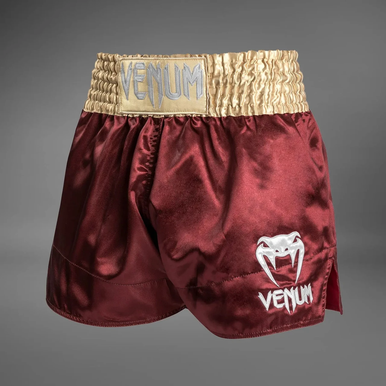 Venum Classic Muay Thaï Short - Burgundy/Gold/White