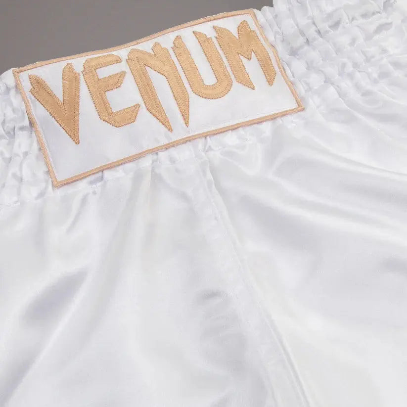 Venum Classic Muay Thai Short - White/Gold