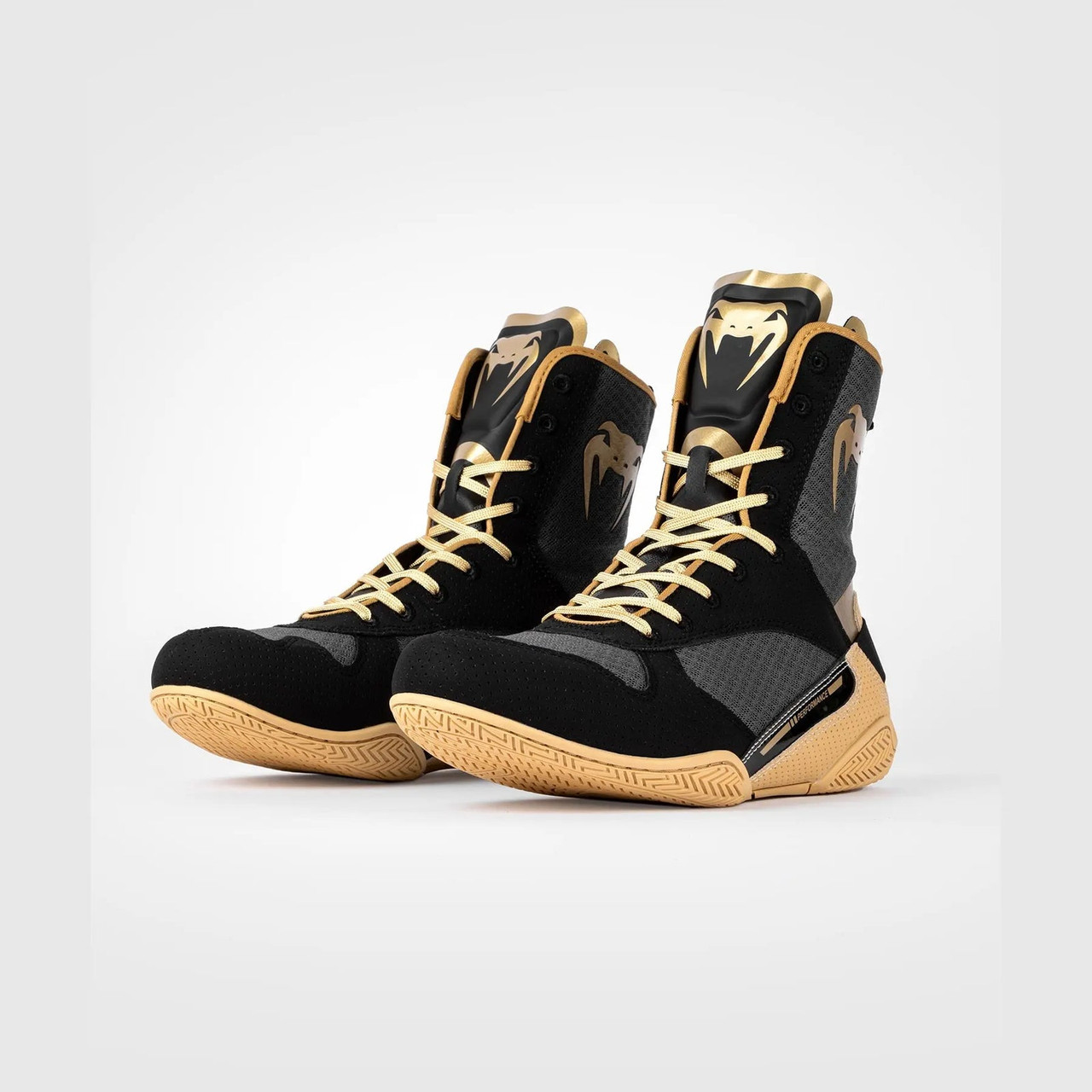 Venum Elite Boxing Shoes - Black/Beige