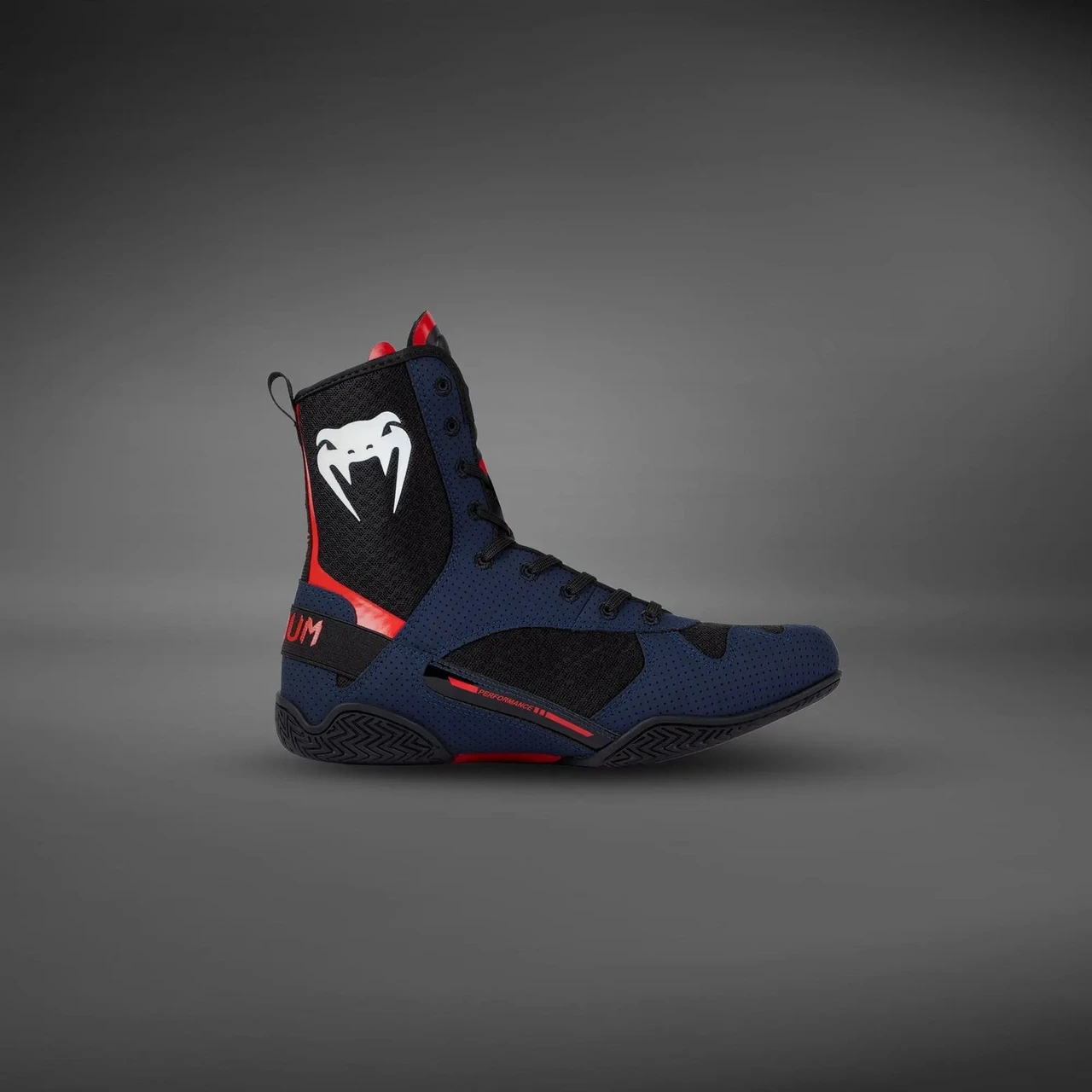 Venum Elite Boxing Shoes - Navy/Black/Red