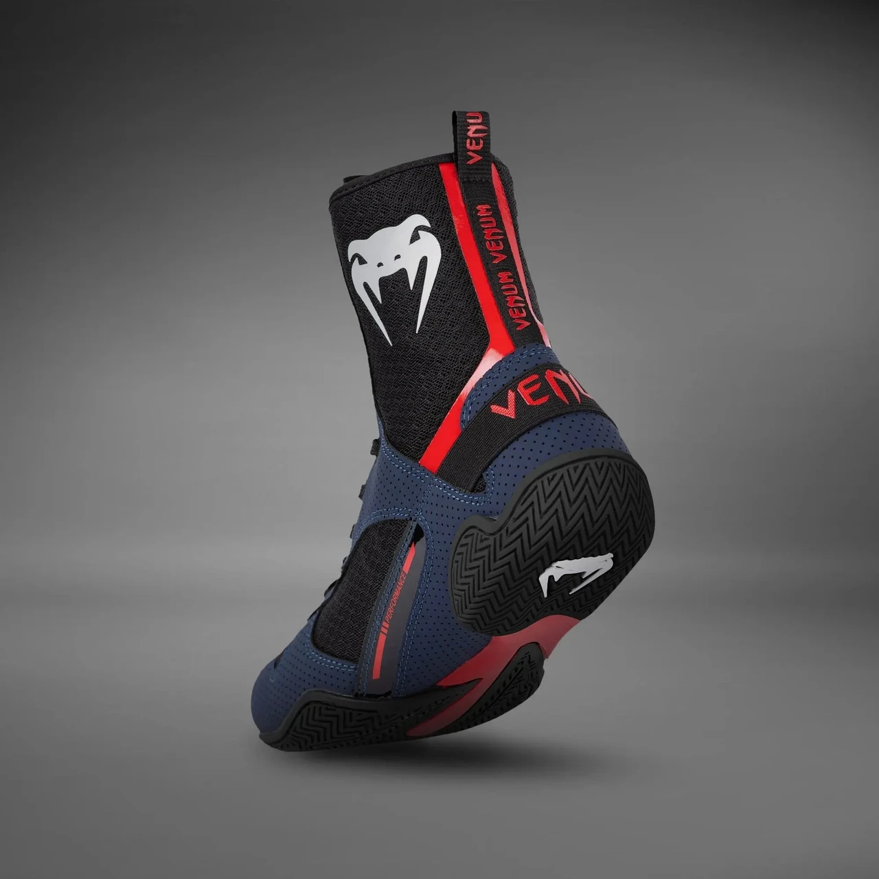 Venum Elite Boxing Shoes - Navy/Black/Red