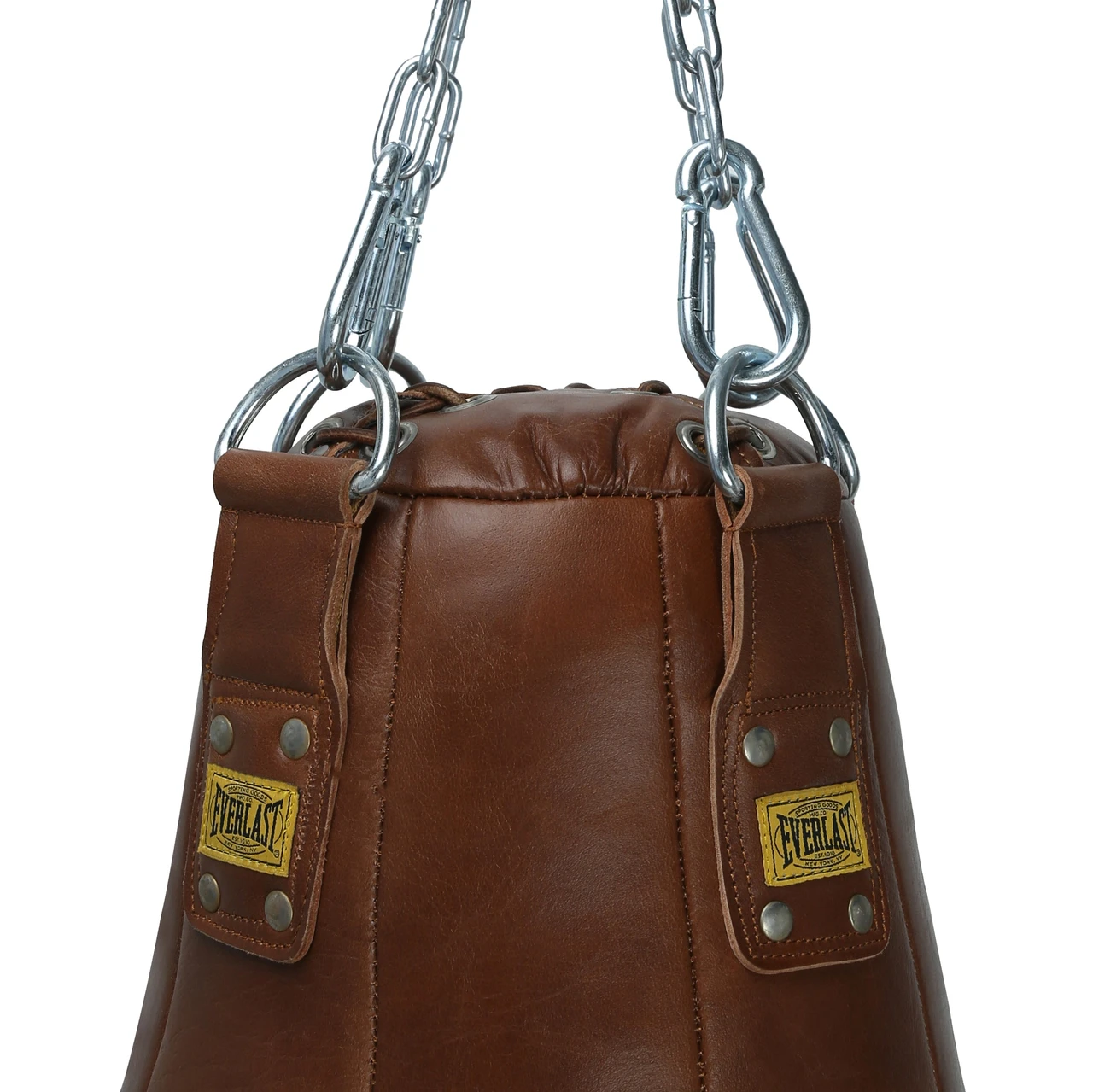 Everlast 1910 Pro Leather Tear Drop Maize Punching Bag - Black