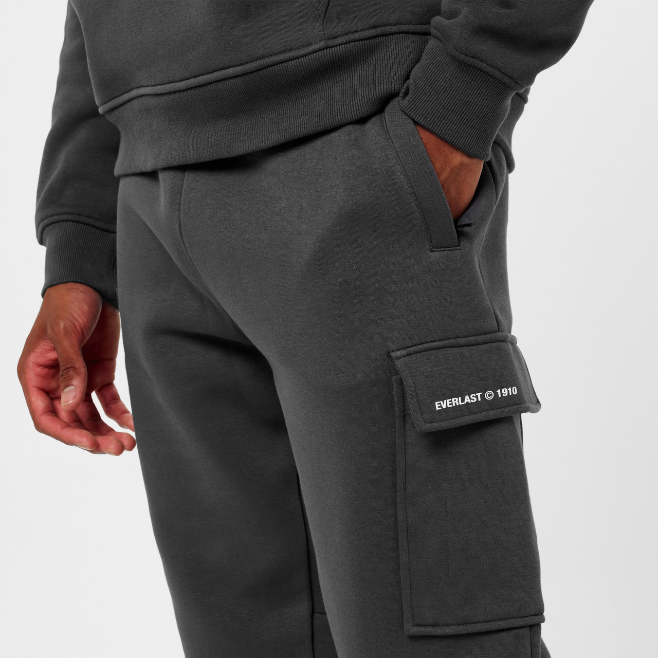 Everlast Mens Cargo Track Pants - Shark Grey