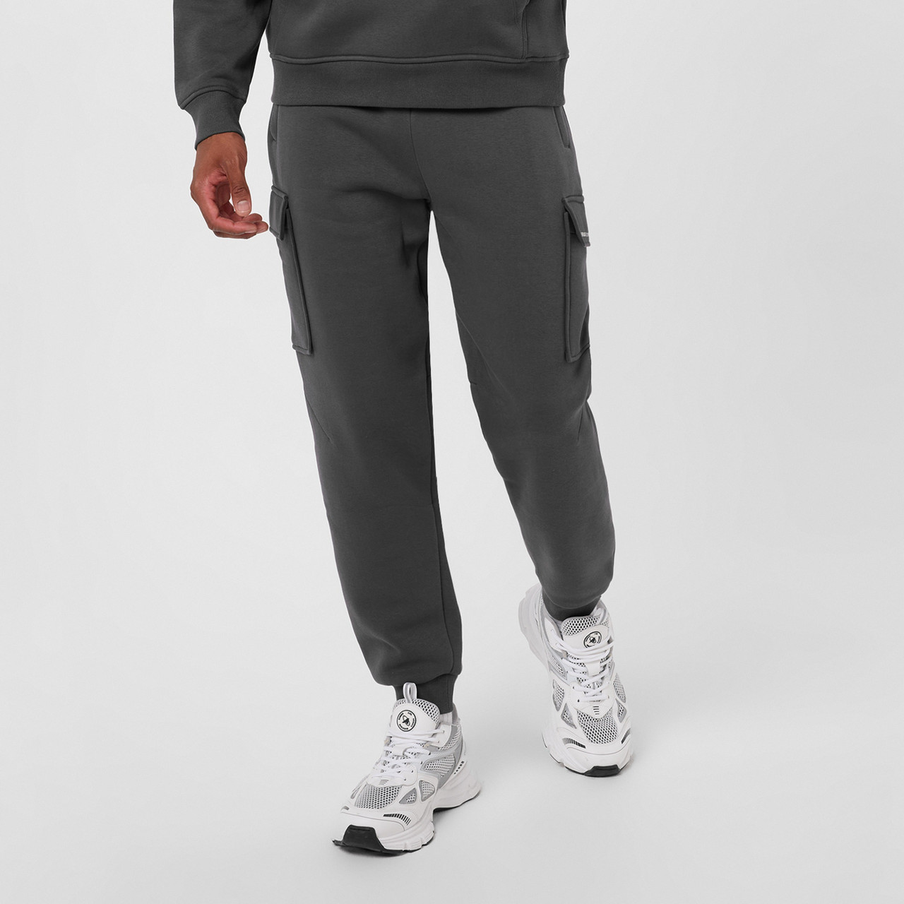 Everlast Mens Cargo Track Pants - Shark Grey