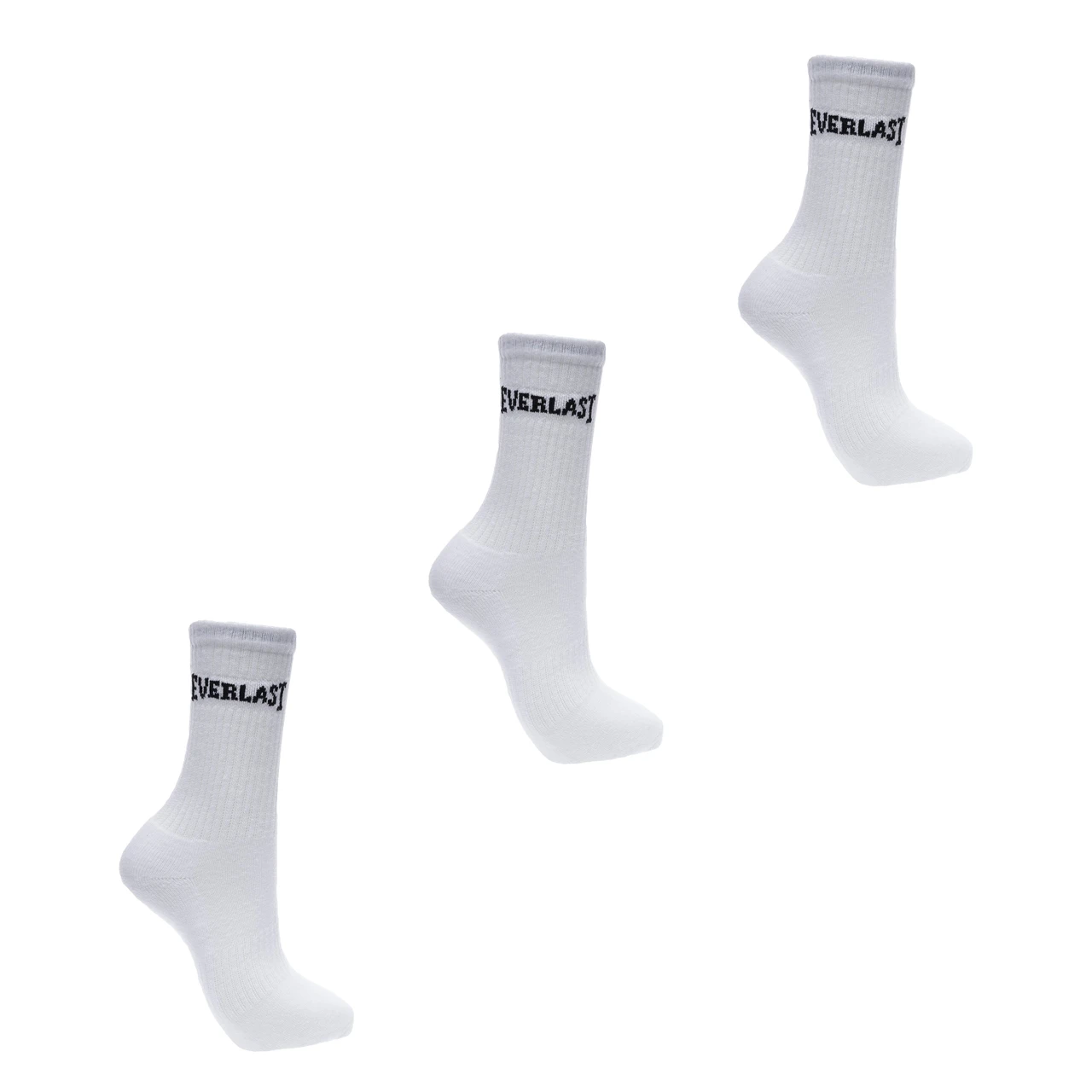 Everlast Mens Crew Socks 3 Pack - White