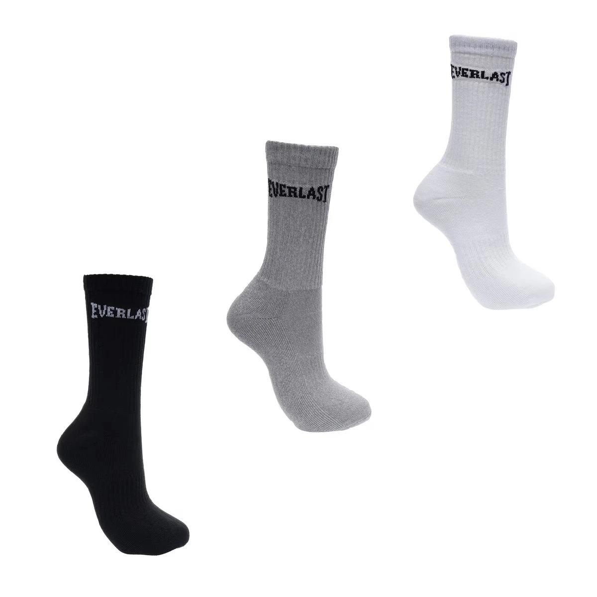 Everlast Mens Crew Socks 3 Pack - Multi