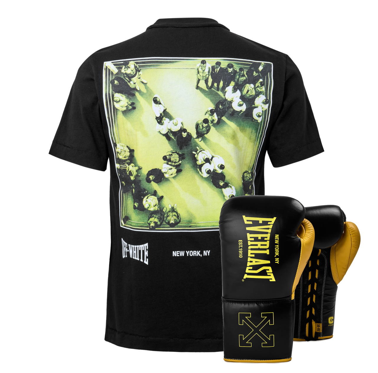 Off-White™ c/o Everlast Graphic T Shirt and 16oz Glove Bundle - Ring