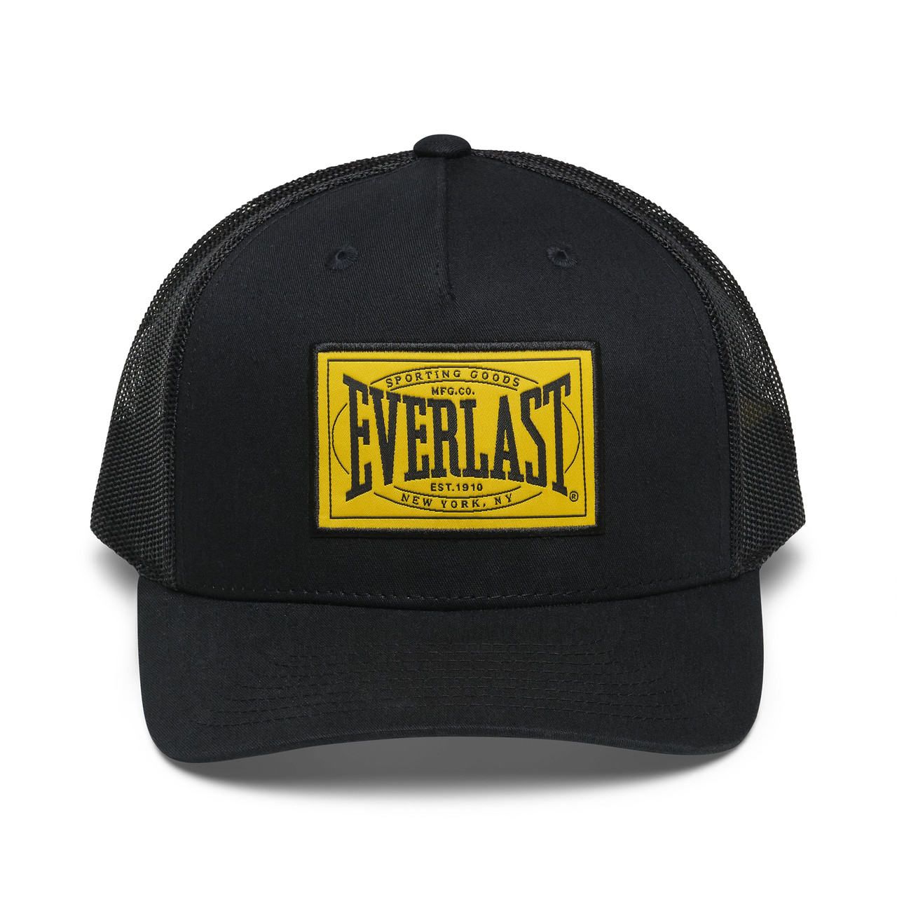 Everlast 1910 Mesh Snapback Cap - Black/Yellow