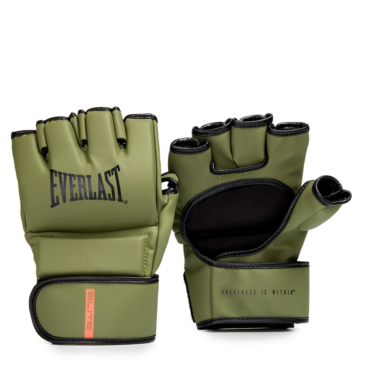Everlast Elite MMA Training Gloves - Olive/Black