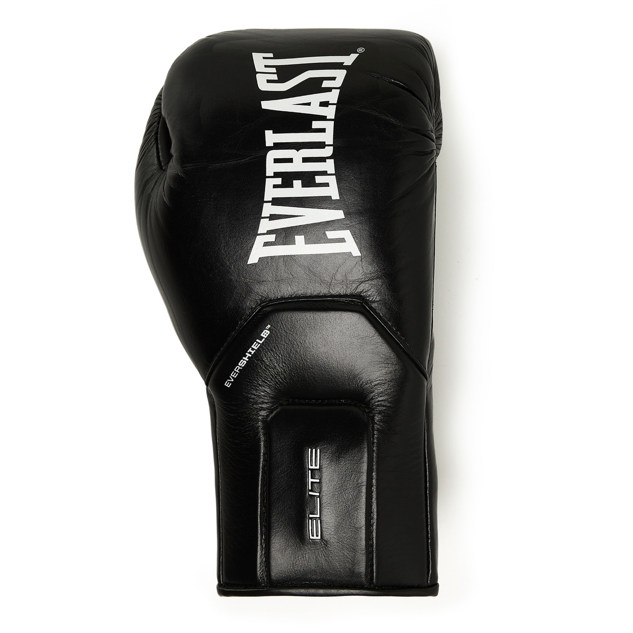 Everlast Elite Pro Leather Lace Up Training Boxing Gloves - White