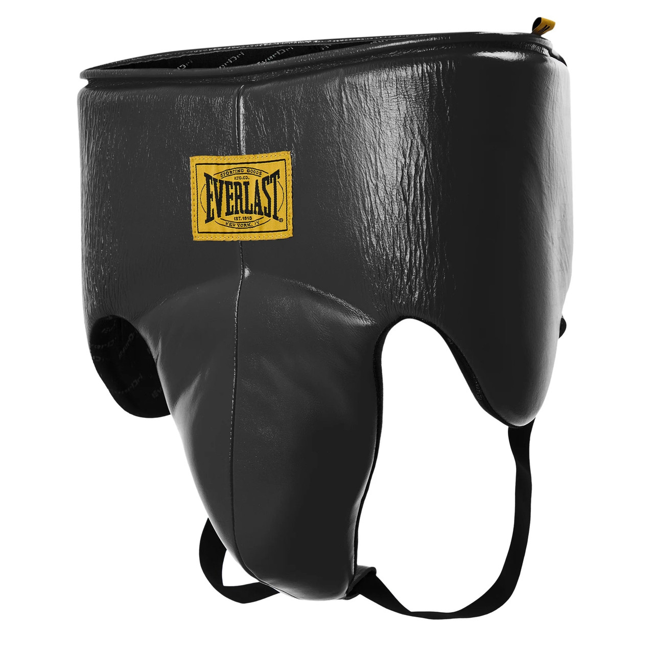 Everlast 1910 Pro Protective Gear - Black Groin Guard and Headgear Bundle
