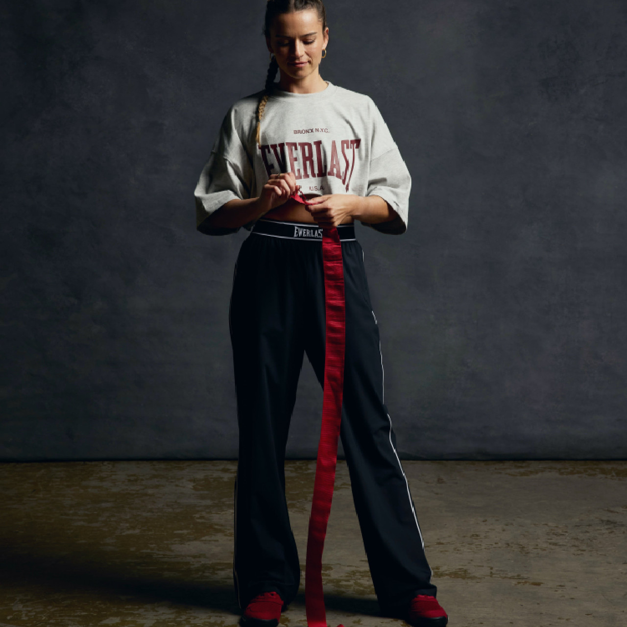 Everlast Women's Stretch Woven Track Pants - Black