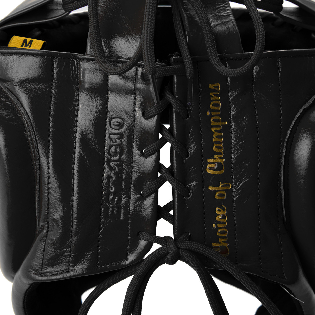 Everlast 1910 Pro Leather Headgear Lace Up - Black