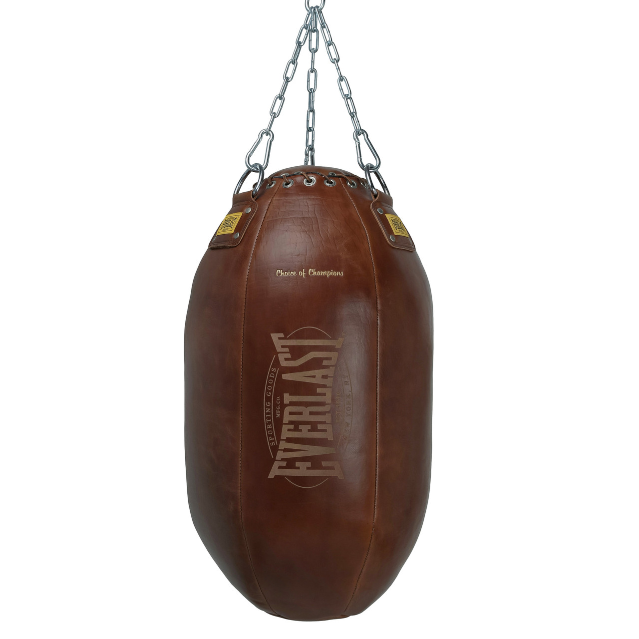 Everlast 1910 Pro Leather Body Shot Punching Bag 70lb - Brown