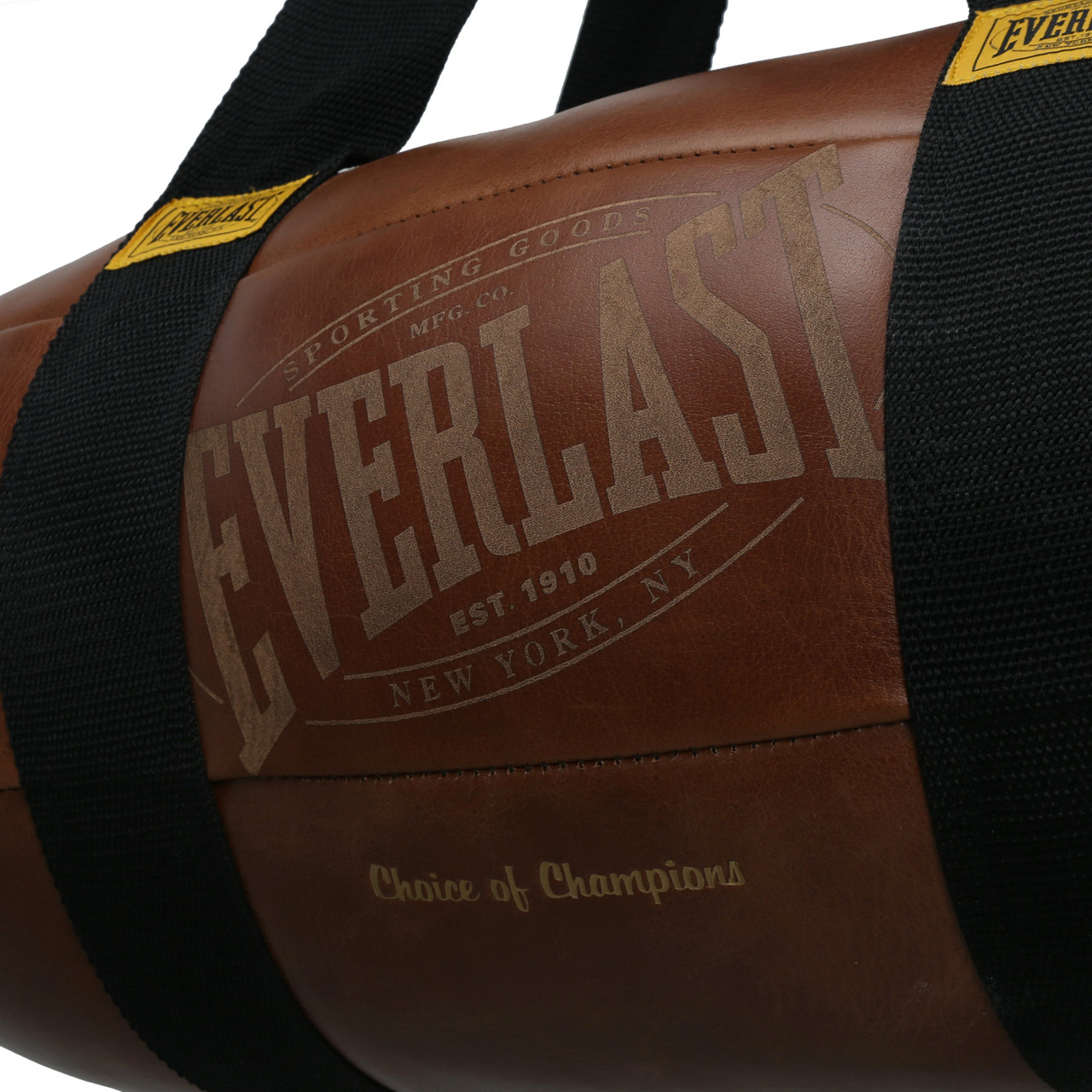 Everlast 1910 Pro Leather Torpedo Punching Bag 60lb - Brown