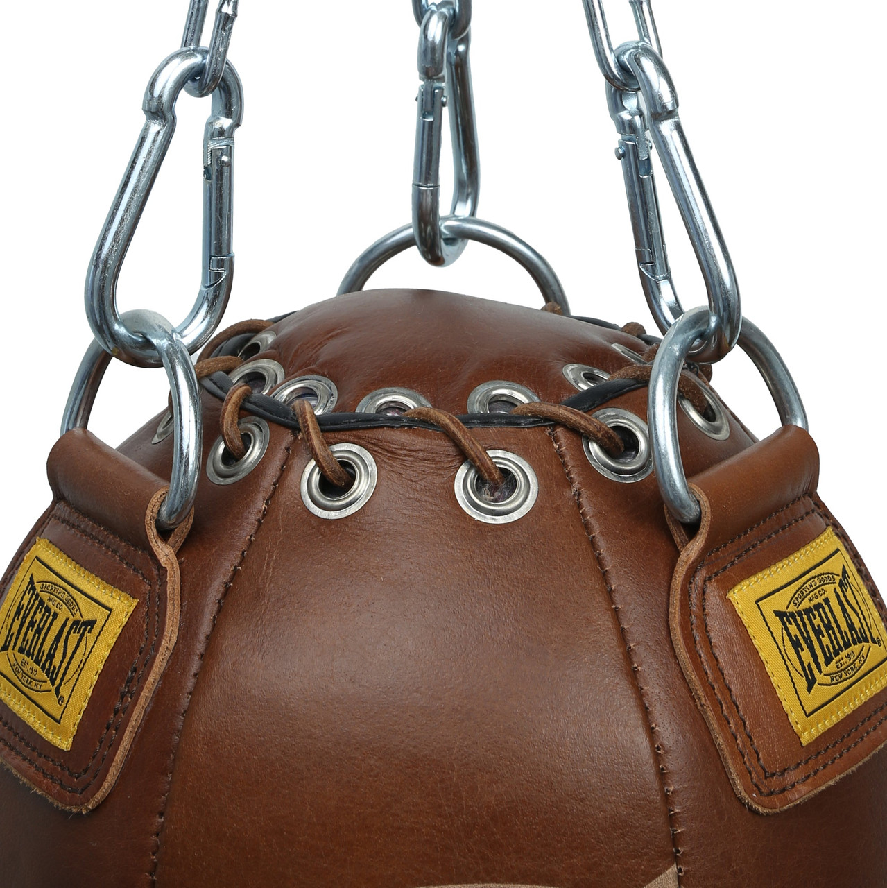 Everlast 1910 Pro Leather Head Hunter Punching Bag 11lb - Brown