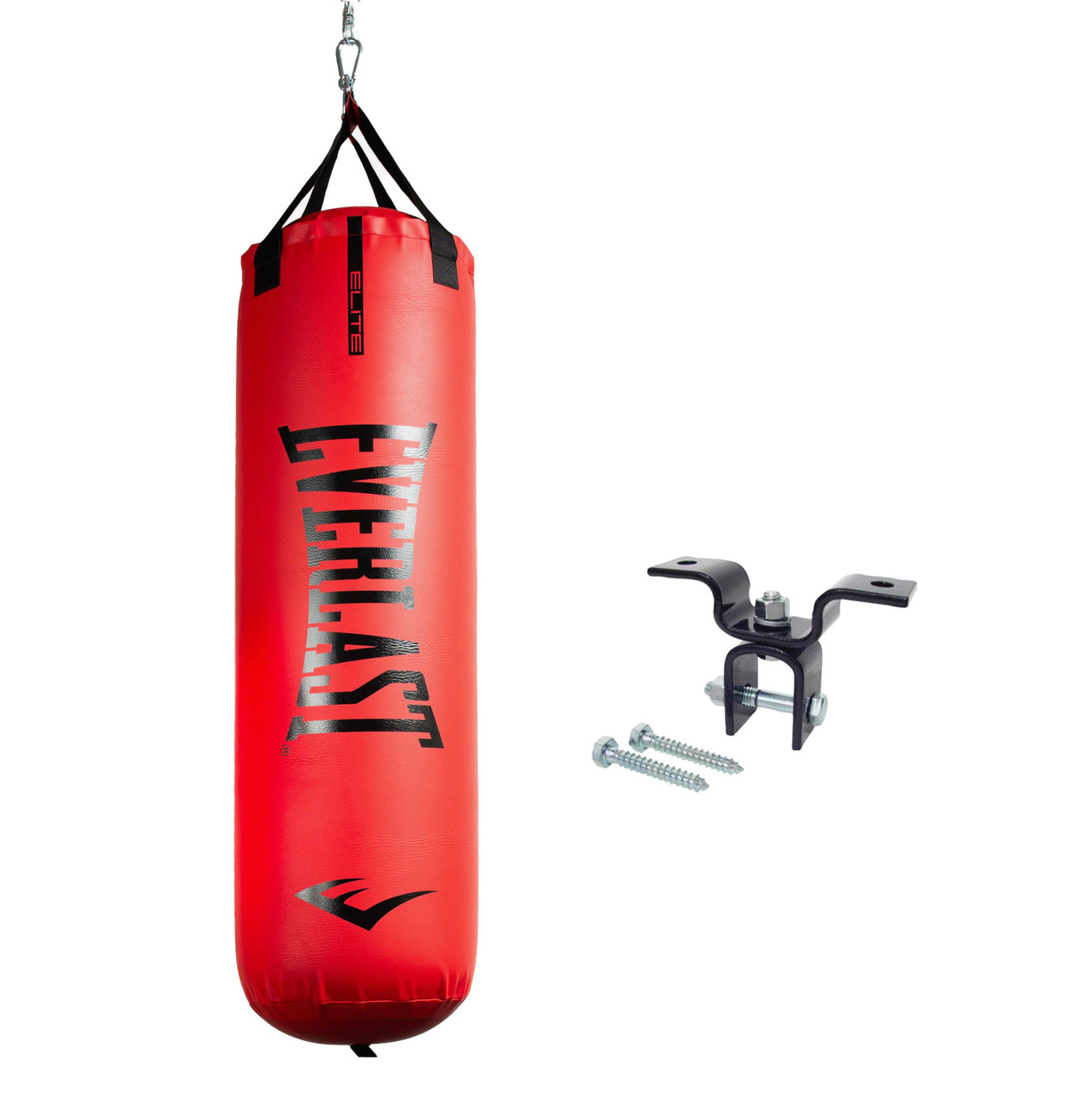 Everlast 70lb Elite Heavy Punching Bag and Hanger Bundle