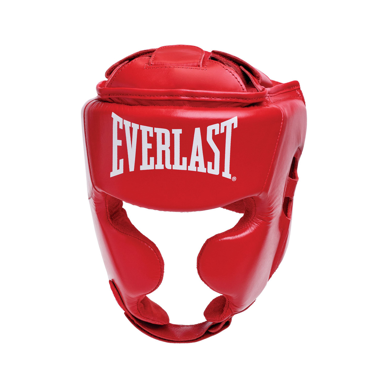 Everlast Amateur Competition Headgear With Cheek - Red