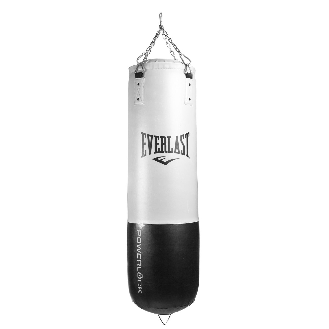 Everlast Powerlock Heavy Punching Bag With Chain - White