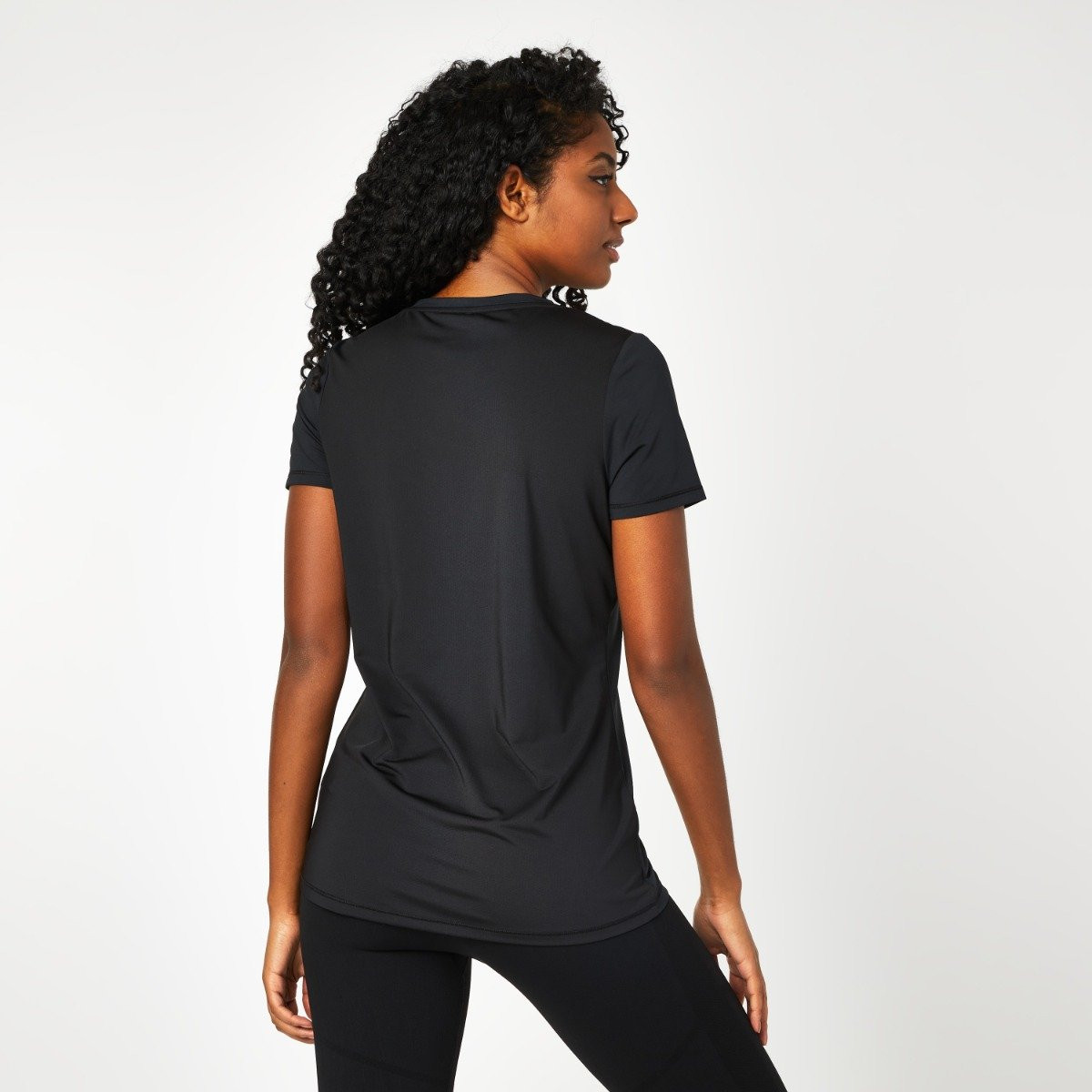 Everlast Women's V-Neck Mesh T-Shirt - Gray