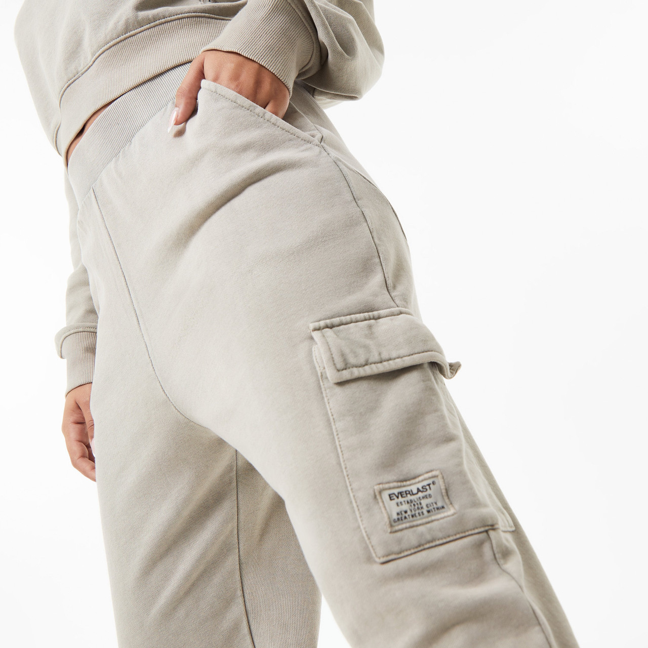 Everlast Women's Boxing Academy Cargo Sweatpants - Opal Grey