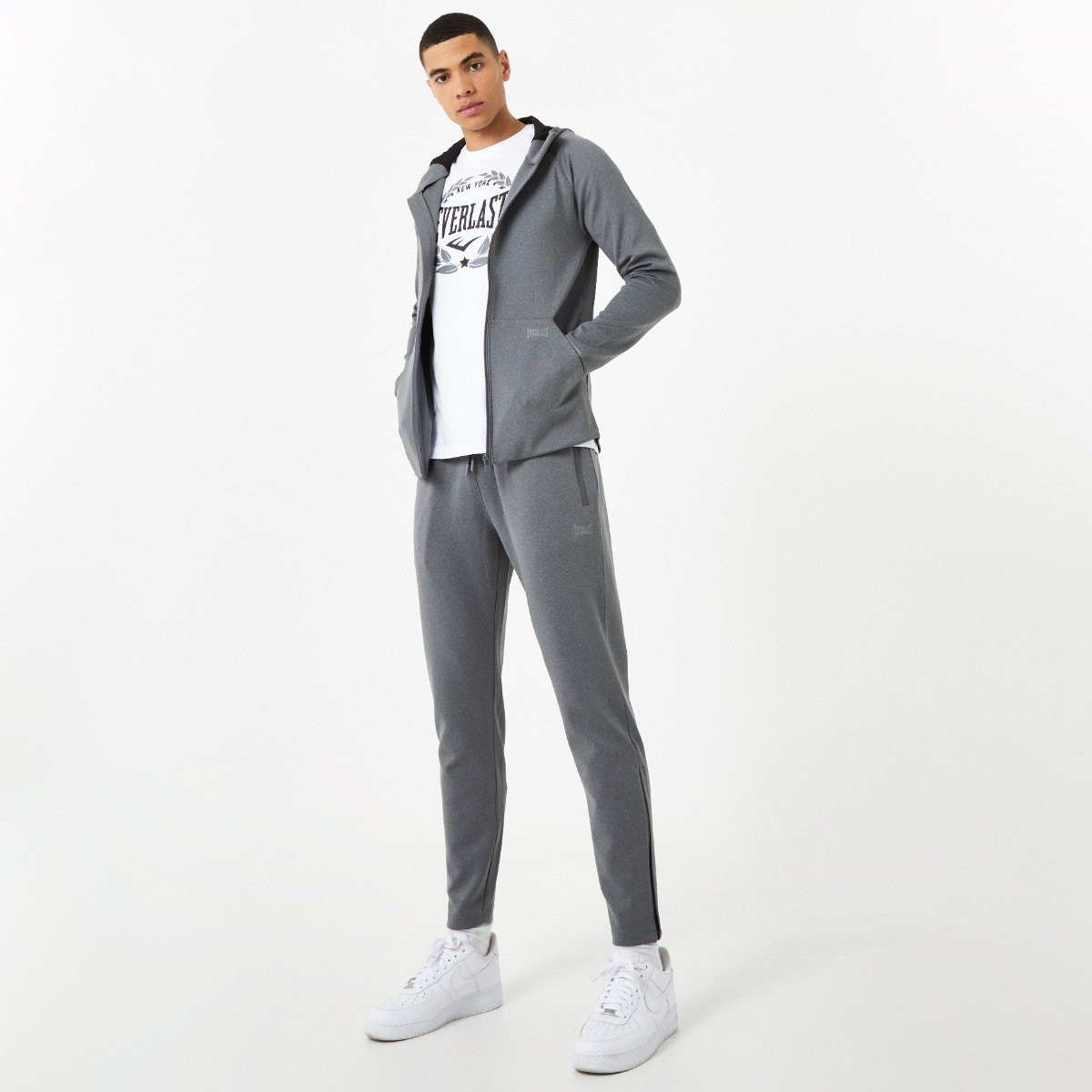Everlast Men's Tracksuit Hoodie - Charcoal