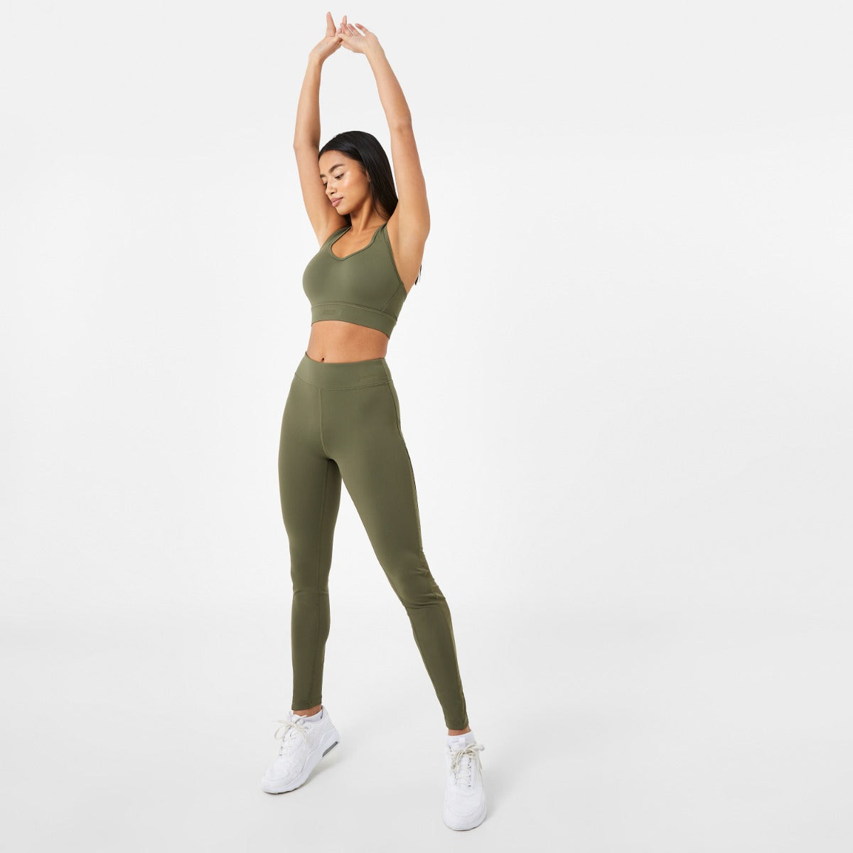 Everlast Women's Mesh Panel Leggings - Khaki