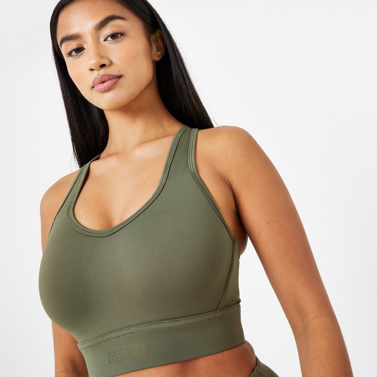 Everlast Women's High Support Mesh Back Bra - Khaki