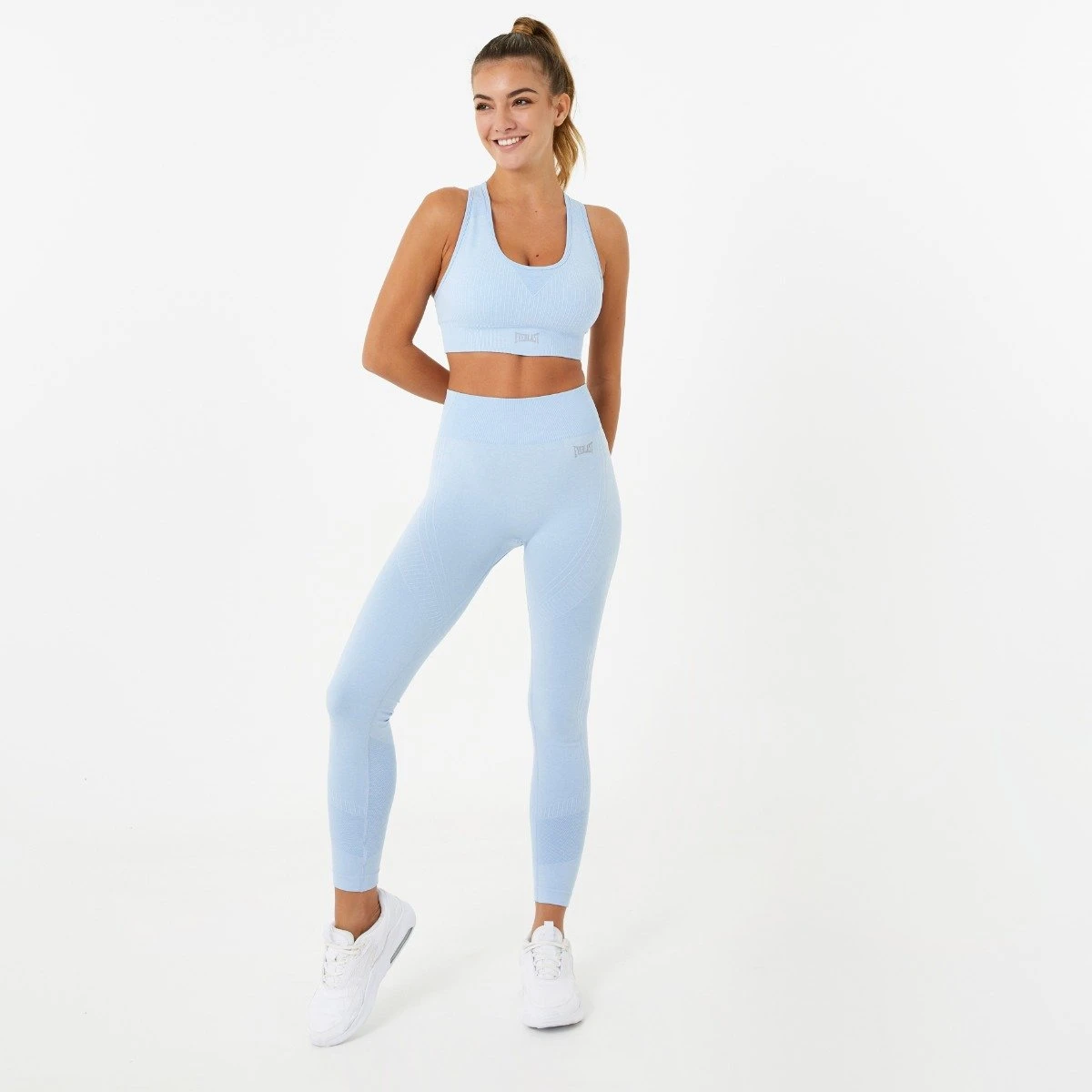Everlast Women's Seamless Crop Bra - Navy Blue