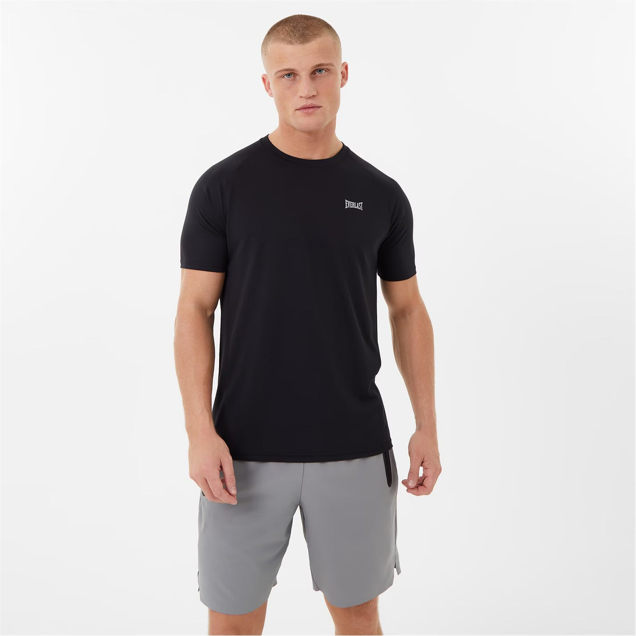 Everlast Men's Poly T-Shirt - Black