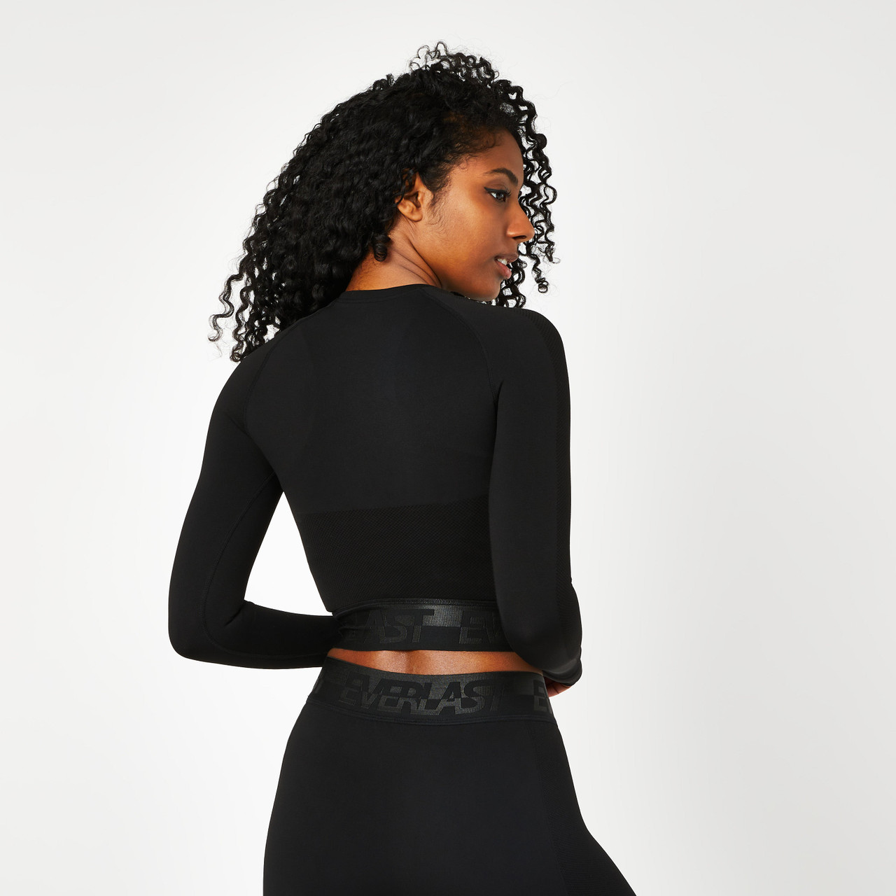 Everlast Women's Seamless Long Sleeve Crop Top - Cobalt Blue