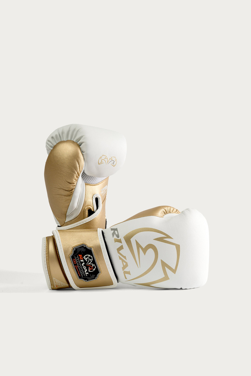 Rival RB100 Professional Bag Gloves - White/Gold