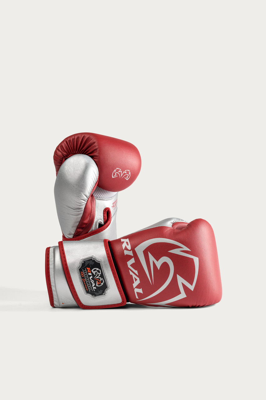 Rival RB100 Professional Bag Gloves - Red/Silver