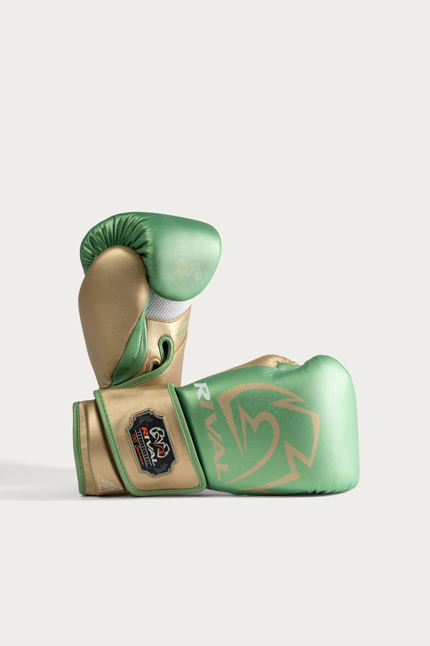 Rival RB100 Professional Bag Gloves - Green/Gold