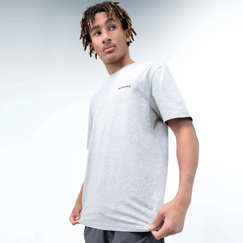 Rival Slogan Graphic Tee "Boxing, It's what we do" with Spandex - Heather Grey